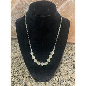 *I. Michelson Necklace Gold Tone Bee Hive Vintage Jewelry Textured 19 in costume